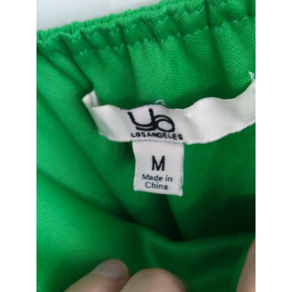 $Women's Green Coquette Cami Midi Dress Polka Dot Romantic ruffle Size M - Picture 3 of 7